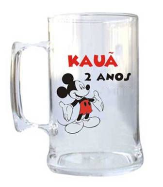 Caneca de Acrílico Adesivada 500 ml